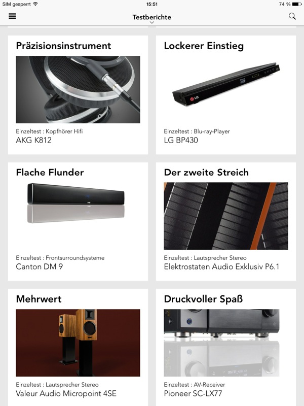hifitest.de App: Umfangreiche Testberichte aus den Bereichen HiFi, TV & Elektronik
