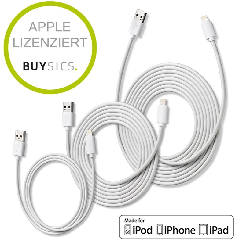 Lizenziertes 2 Meter Lightning-Kabel bei Amazon für 15,99 Euro (Update)