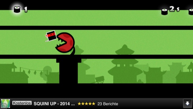 Ninja Dodge: Kostenloser Endless Runner fürs iPhone lädt ein zum Sushi sammeln