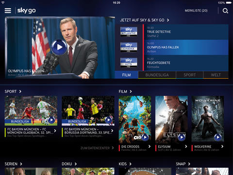 Sky Go 5.0: Neues Design & noch mehr Inhalte