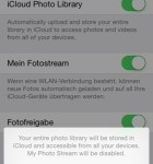 iOS 8 Einstellungen iCloud Photos