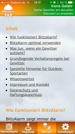 BlitzAlarm: Sag mir, wo es knallt!
