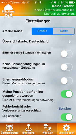 BlitzAlarm: Sag mir, wo es knallt!