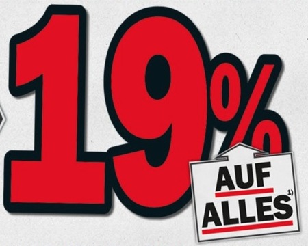 Vermischtes: 19 Prozent bei Media Markt & günstiger Speicher bei Amazon