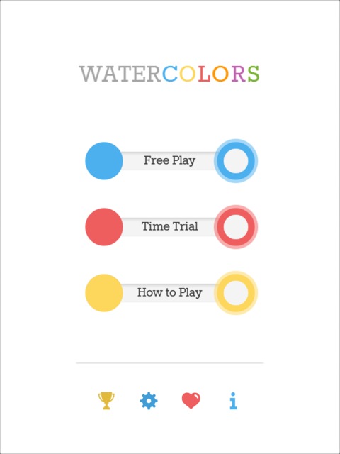 Watercolors: Kostenloses Puzzle-Spiel um Farbkombinationen mit Farbblind-Modus