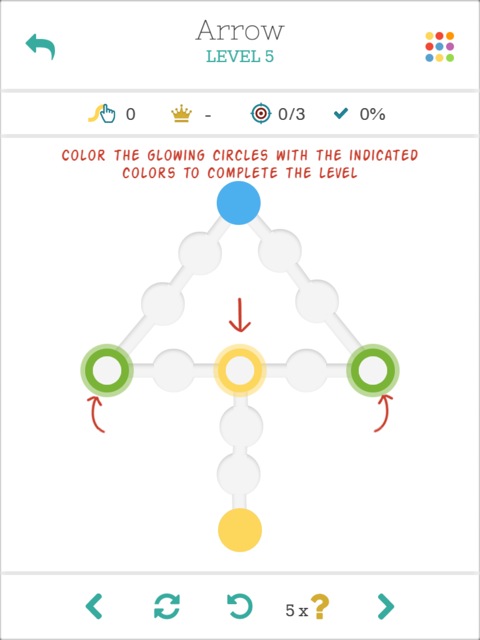 Watercolors: Kostenloses Puzzle-Spiel um Farbkombinationen mit Farbblind-Modus