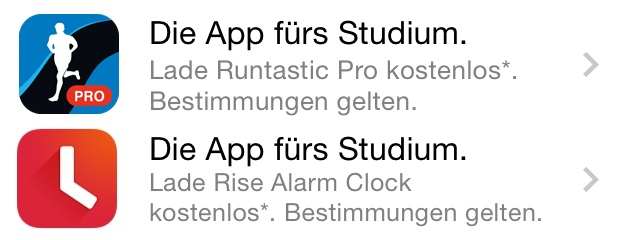 7 Euro sparen: Zwei Gratis-Downloads über die Apple Store App
