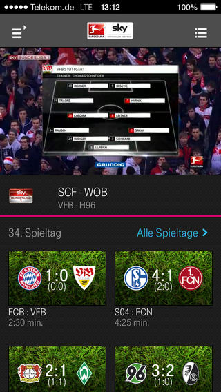 Die Bundesliga auf iPhone & iPad per App empfangen
