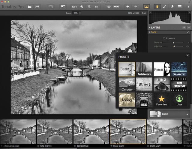 Tonality Pro: Neue Mac-App mit über 150 Presets und Emulationen für S/W-Fotos