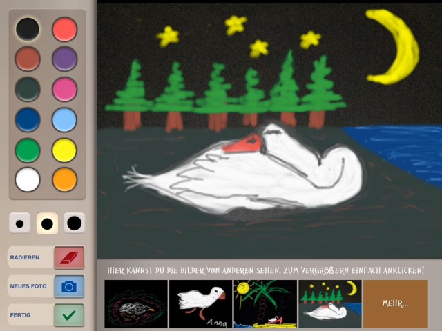 Wo schlafen die Schwäne? Entspannte Kinderbuch-App mit tollen 3D-Parallax-Effekten