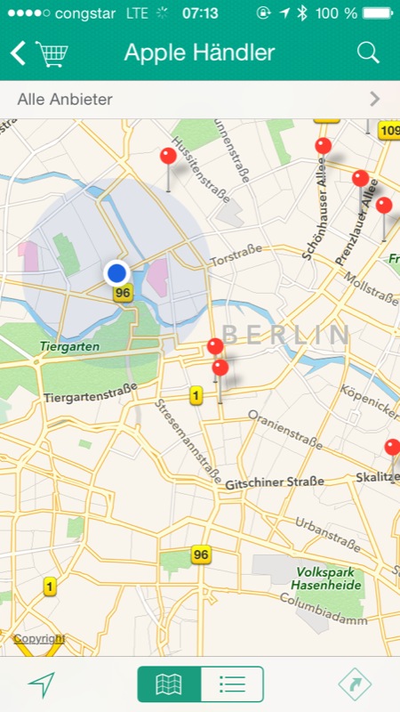 Wohin? 7.0: Umkreissuche neu programmiert & mit iOS 7-Design