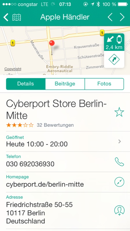 Wohin? 7.0: Umkreissuche neu programmiert & mit iOS 7-Design