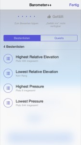 Barometer++: App fürs iPhone 6 zeigt aktuellen Luftdruck an