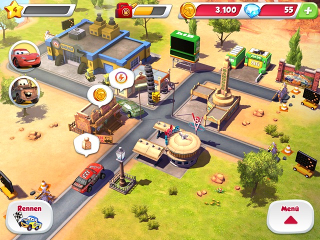 Cars – Schnell wie der Blitz: Carrerabahn-ähnliche Autorennen samt Freemium-Konzept
