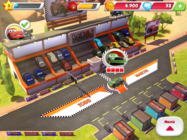 Cars – Schnell wie der Blitz: Carrerabahn-ähnliche Autorennen samt Freemium-Konzept