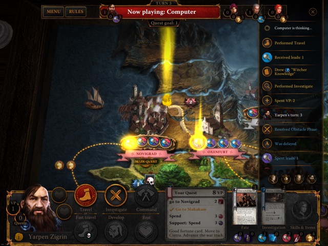The Witcher AG: Neues Strategie-Abenteuer als iPad- & Brettspiel veröffentlicht