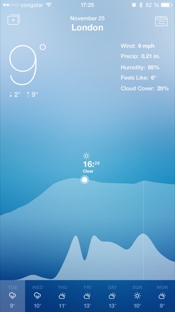 Weather or Not kombiniert hübsche Wetterinfos, Kalender und Widget