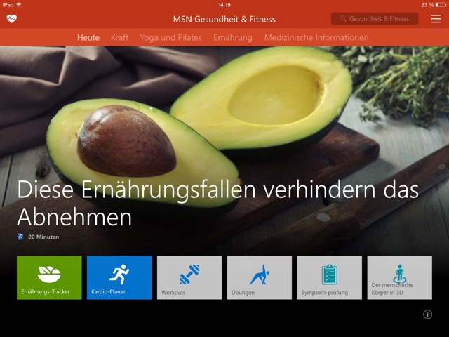 Microsoft entert App Store: Neue MSN-Apps zu Finanzen, News, Food, Sport und Gesundheit