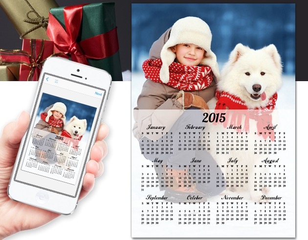 Mini-Kalender für 2015 per myvukee-App kostenlos bestellen