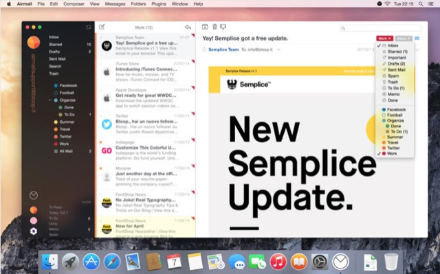 Airmail 2.0: Aktualisierung für alternativen Mac-Mail-Client mit einigen Verbesserungen