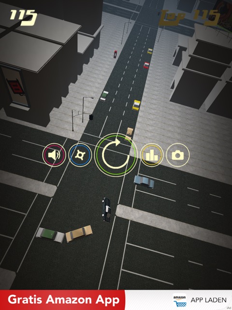 Veloz: Süchtig machender One-Button-Highway-Runner mit hohem Schwierigkeitsgrad