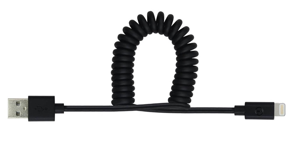 Nicht kurz, nicht lang: Lightning-Spiralkabel im Angebot
