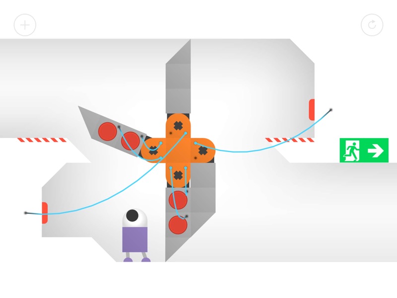 Odd Bot Out: Witziges, physik-basiertes Puzzle um kleine Roboter mit 100 Leveln