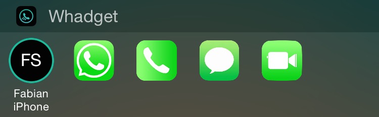 Whadget: Shortcuts als Widget für WhatsApp, Telefon, SMS & FaceTime