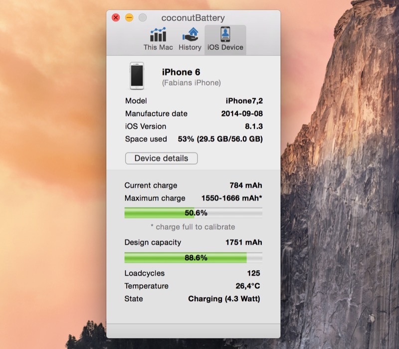 coconutbattery mac