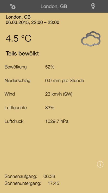 Week Weather: Neu erschienene iPhone-Wetter-App setzt auf übersichtliche Wochenansichten