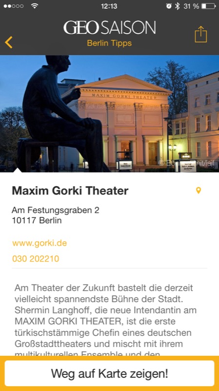 Berlin Tipps GEO Saison: Ausgeh-Tipps für Berlin mit mikriger Auswahl