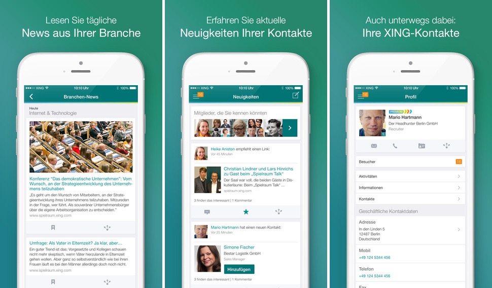 XING: Endlich iPhone 6-Anpassung & Upgrade zur Universal-App