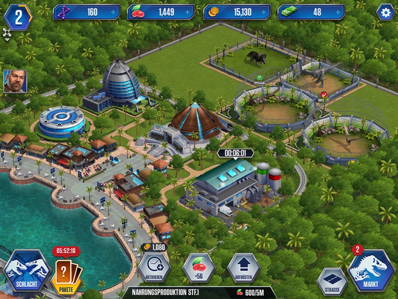 Jurassic World – Das Spiel: Freemium-Game zum Züchten und Bekämpfen von Dinosauriern