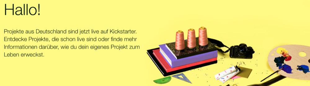 Crowdfunding: Kickstarter startet mit Projekten aus Deutschland