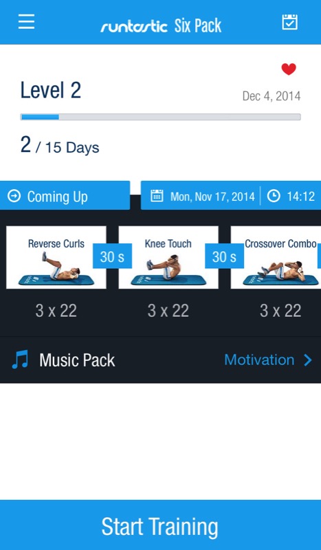 Runtastic Six Pack: Nur heute Vollversion der Fitness-App kostenlos freischalten