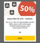 myTaxi 50 Prozent