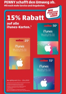 penny itunes kartne