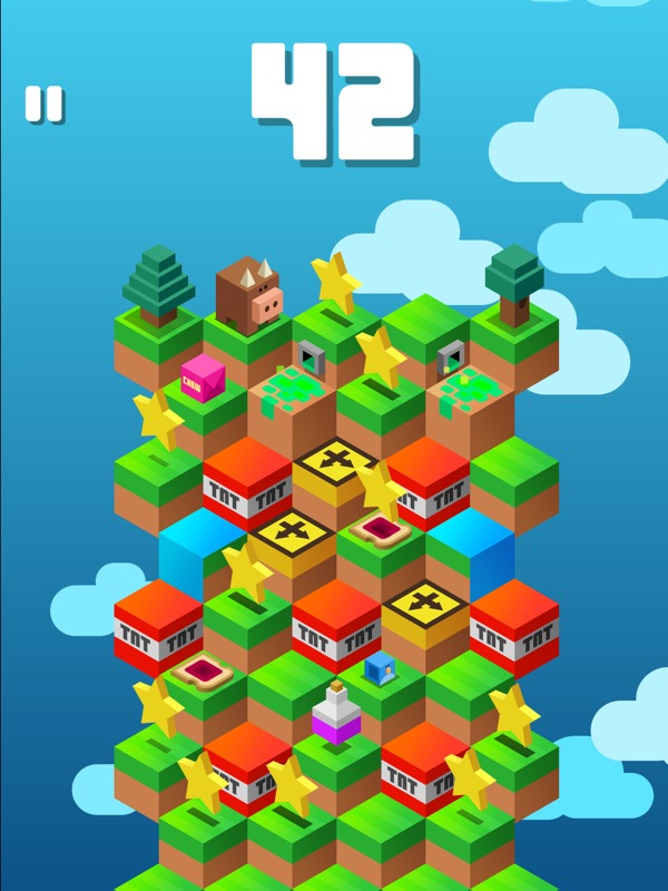 Down The Mountain: Witziges Highscore-Game mit 60 Charakteren und 200 Herausforderungen