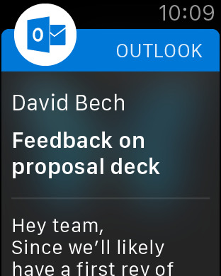 Outlook: Microsoft bringt E-Mails auf die Apple Watch