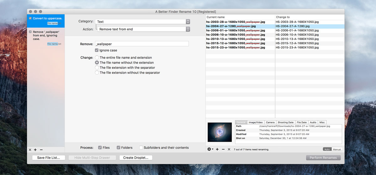 better finder rename mac better finder rename mac