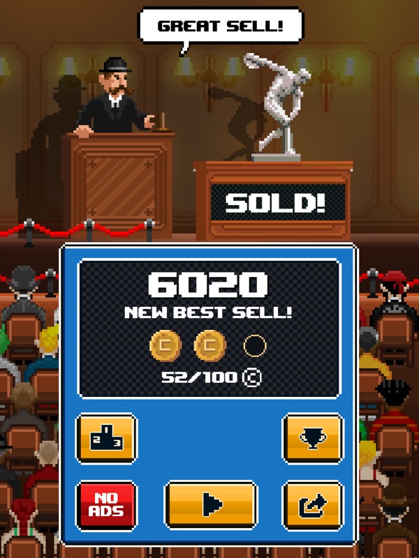 Auctioneer: Witziges Highscore-Spiel um das höchste Gebot eines Auktionshauses