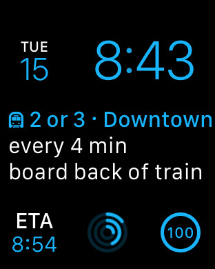Komplikationen auf der Apple Watch: Noch nicht viel zu sehen