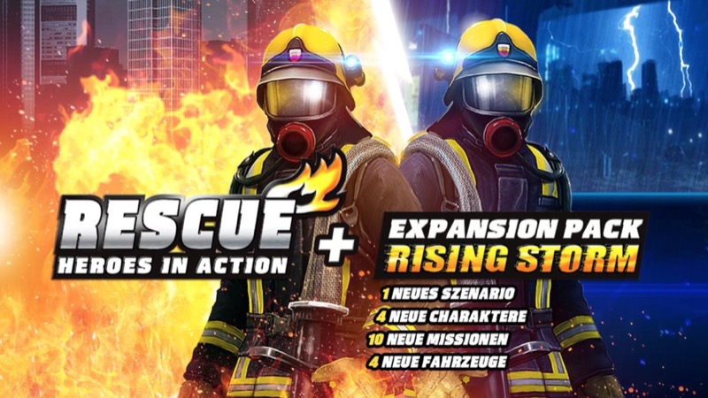 Rescue – Heroes in Action: Feuerwehr-Simulation erhält kostenlose Erweiterung „Rising Storm“