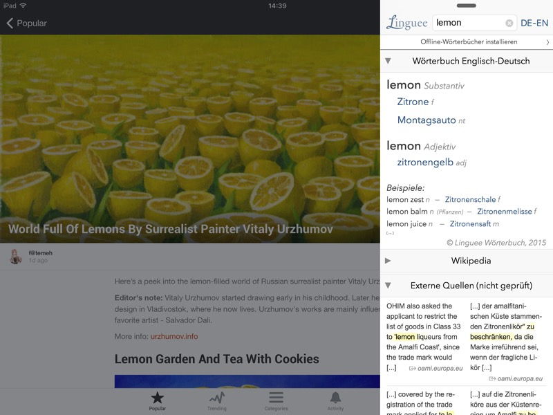 Woerterbuch Linguee