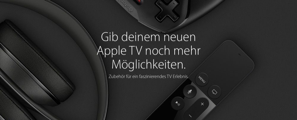 Apple TV 4: Teures Zubehör für die neue Set-Top-Box