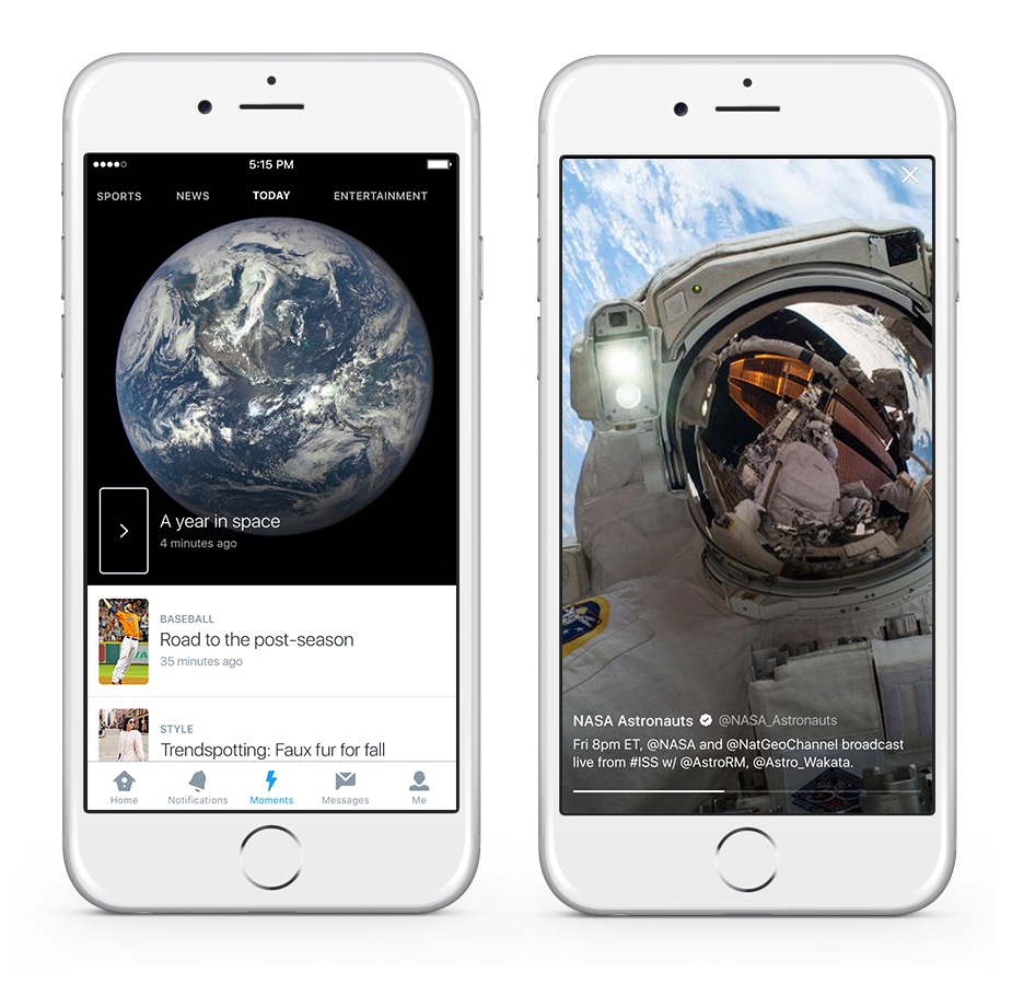 Twitter moments