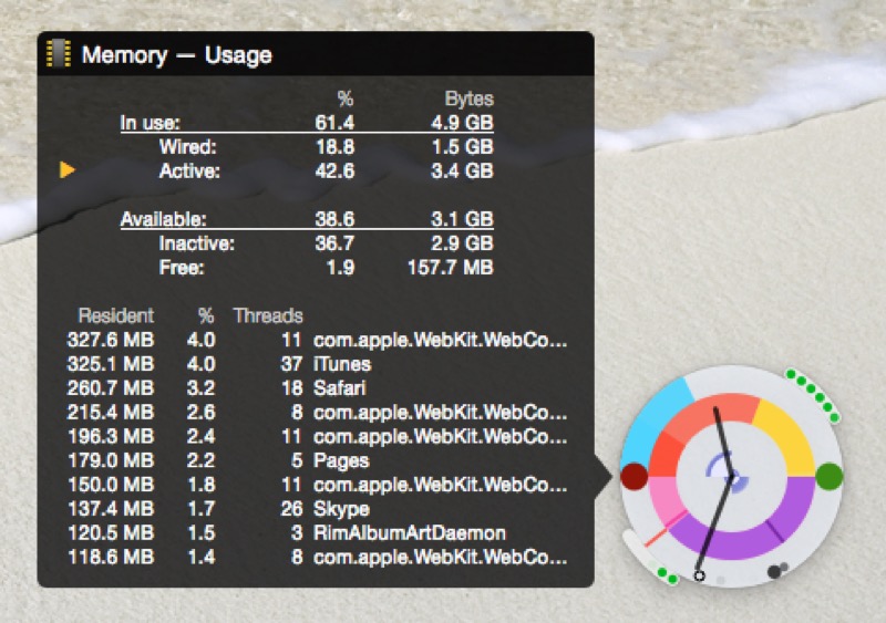 iPulse: Mac-Performance mit kleinem Tool für Schreibtisch, Dock und Menüzeile überwachen