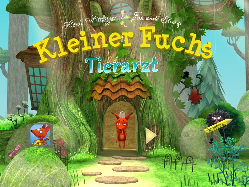 Kleiner Fuchs Tierarzt: Illustratorin der „Schlaf Gut“-App designt neue Kinder-Tierarzt-App