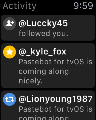 Tweetbot zwitschert jetzt auch auf der Apple Watch