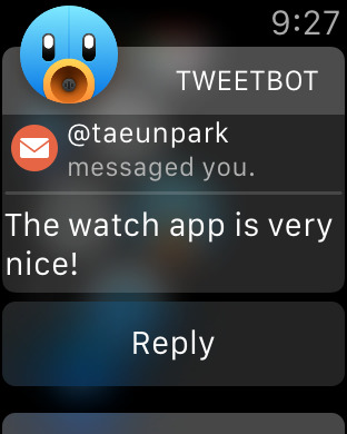 Tweetbot zwitschert jetzt auch auf der Apple Watch
